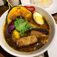 Awesome soup curry in Susukino😍
