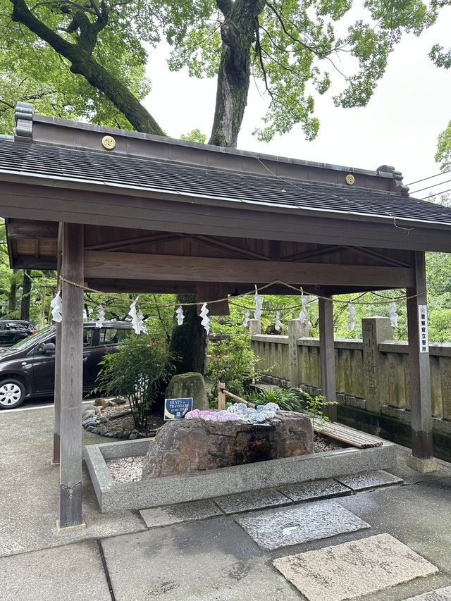 日本岡山-阿智神社：倉敷重要信仰，山上一飽倉敷市景