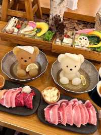 Adorable and Delicious Shabu-Shabu at Kumachan Onsen