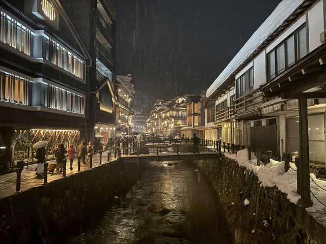A Winter Wonderland at Ginzan Onsen