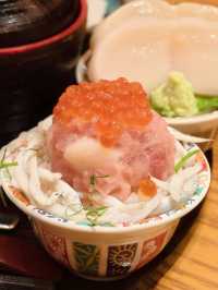 期間限定迷你海鮮丼及魩仔魚漬蕃茄