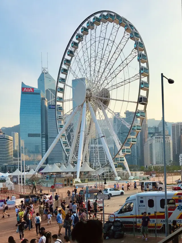 วิวทิวทัศน์จากชิงช้าสวรรค์ฮ่องกง