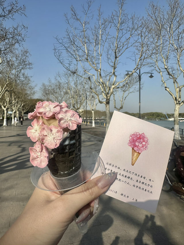 中国でバズってるフラワーアイスと手書き風カード💐