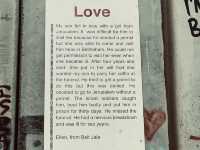 巴勒斯坦隔離牆上的Love