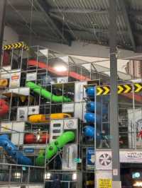 It was over busy so he managed to try out everything in the under 5's play area