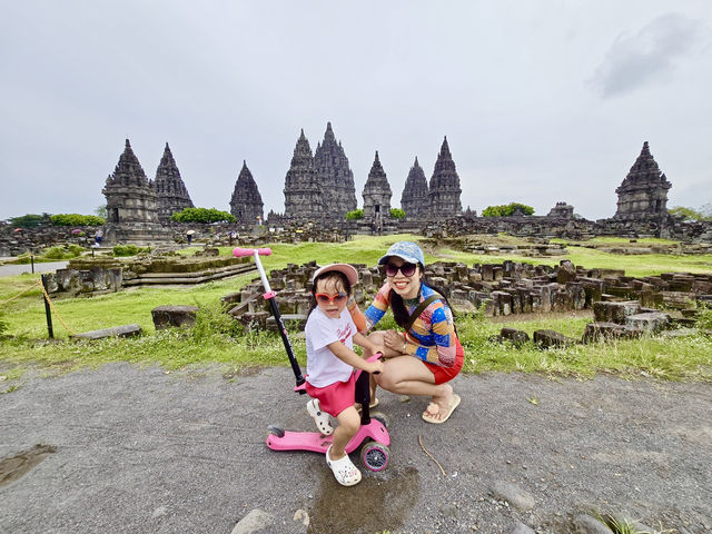 A day in Prambanan Temple with a toddler