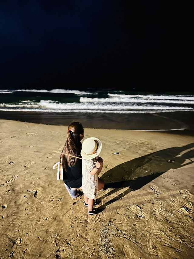 Happiness is… building sandcastles with my little ones.