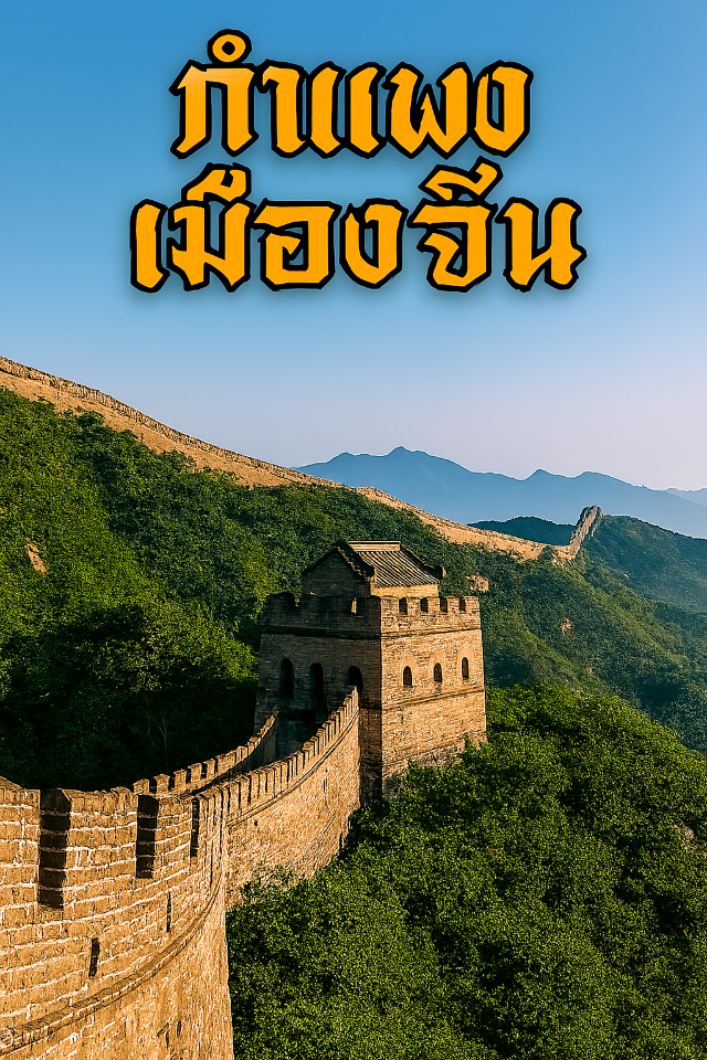 🌄 เปิดประสบการณ์ตำนานโลกที่ “กำแพงเมืองจีน” 🏯 🌄 เปิดประสบการณ์ตำนานโลกที่ “กำแพงเมืองจีน” 🏯