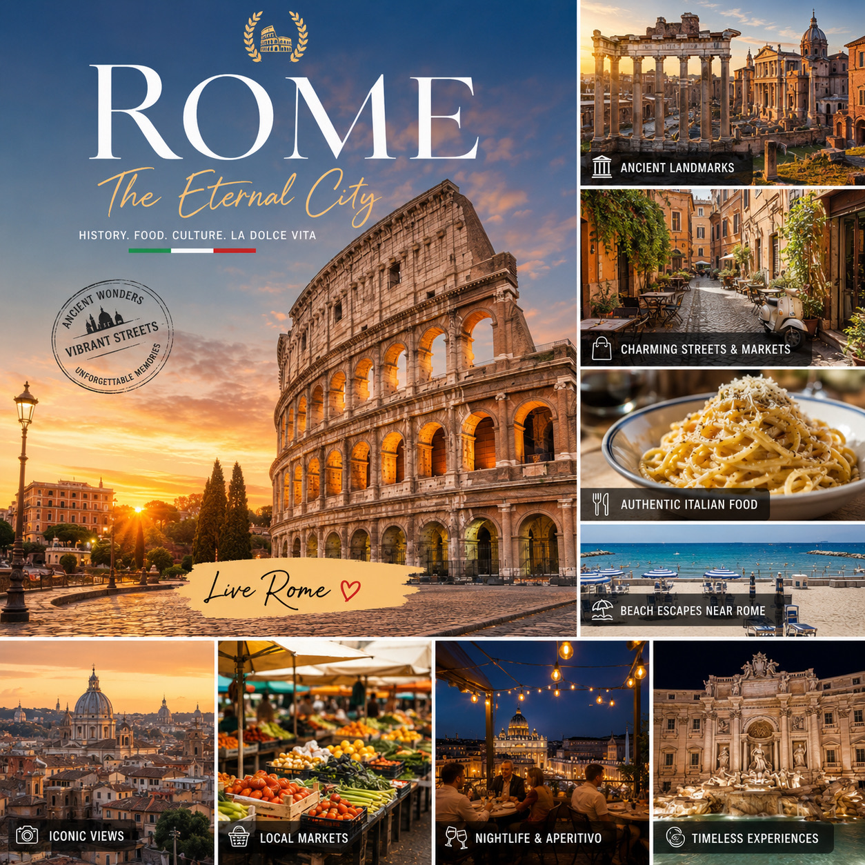 🇮🇹 ROME: WHERE 2,000 YEARS OF HISTORY MEET LA DOLCE VITA