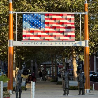 National Harbor, a popular spot for walking in Maryland, USA