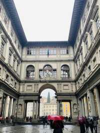 The world famous Galleria degli Uffizi