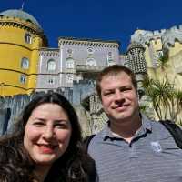 🏰✨ Exploring the Enchanting Pena Palace in Sintra! 🌸👑


