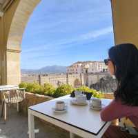 Enjoying the beautiful views of Ronda