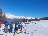 Ski and sightseeing possible one day in the Aosta valley.