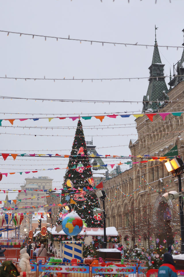 聖誕的莫斯科紅場好像一個童話世界