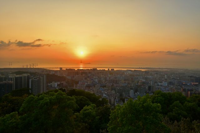 週末去鐵仔山公園，看絕美海上日落