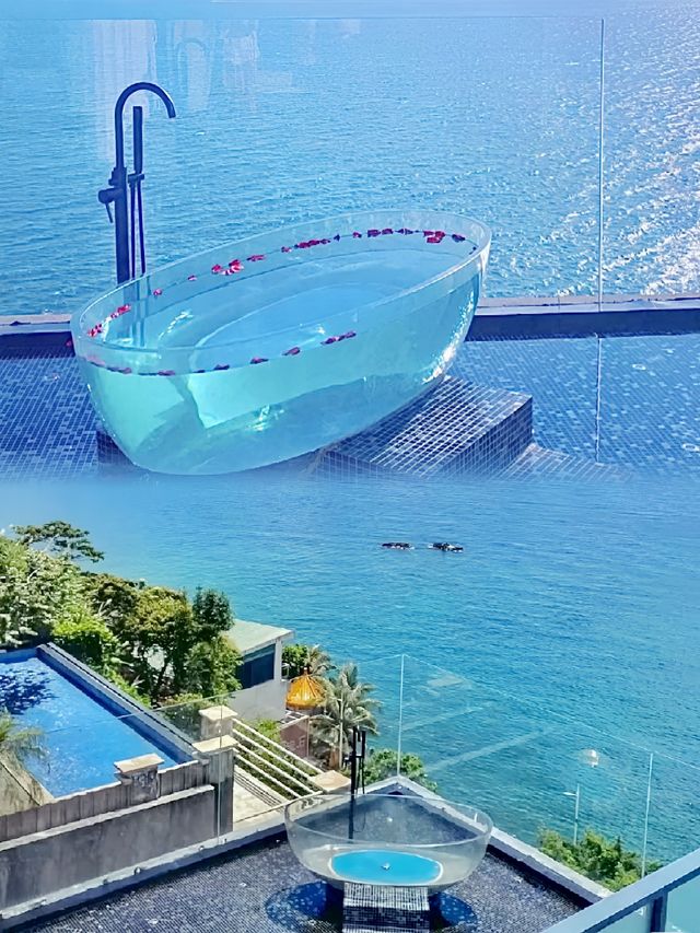 深圳海景民宿 | 唯一的露天透明浴缸