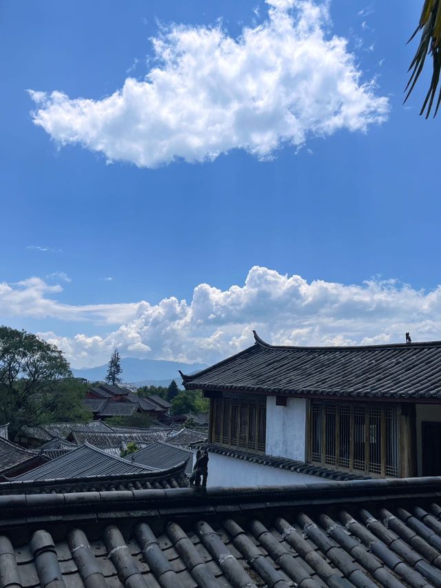 不用行山都可以俯瞰古城嘅民宿｜麗江。