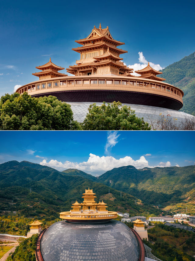 現實版天宮，寧波奉化彌勒聖壇。