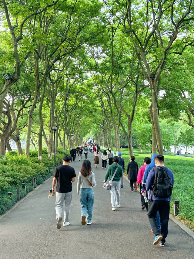 去杭州旅遊，推薦條西湖徒步路線