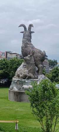 台中公園見到玉山峰頂