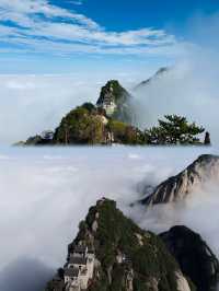 秋日封神華山北峰懶人玩法索道直達絕美景點
