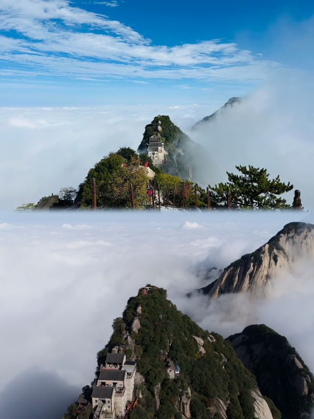 秋日封神華山北峰懶人玩法索道直達絕美景點