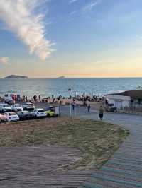 冬日銀沙灘絕美日出