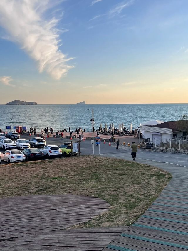 冬日銀沙灘絕美日出