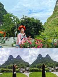 漢服和這美麗花院拍照超美哒！