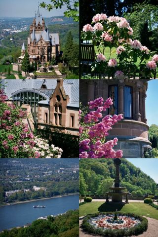 The Fairy Tale Secret Realm of Dragon Castle on the Hilltop in Bonn, Germany