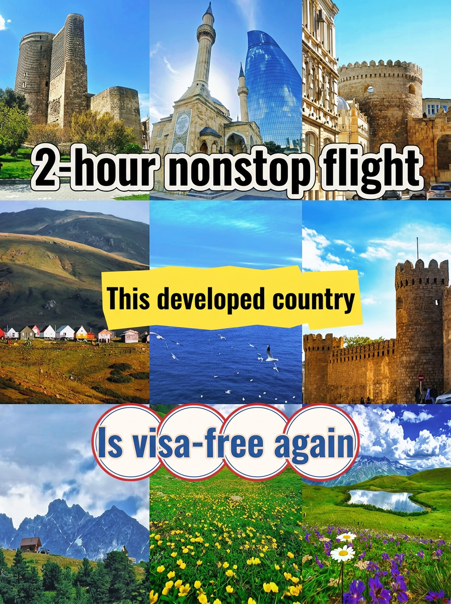 Visa-free and direct flights! This country, more beautiful than