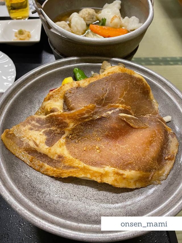 【群馬 老神温泉】ホテル山口屋🍲名物の義民鍋が食べれる夕食と朝食🥢