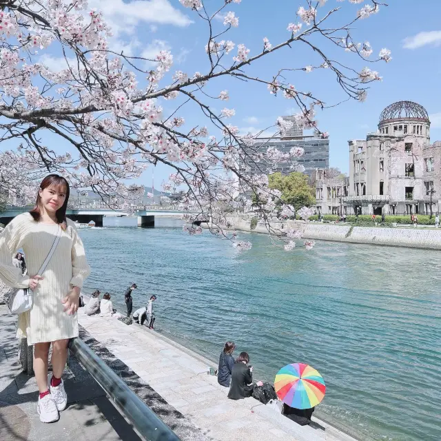 広島県　平和記念公園　桜