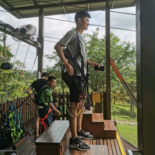 Fun Zipline Activities in Borneo Happy Farm