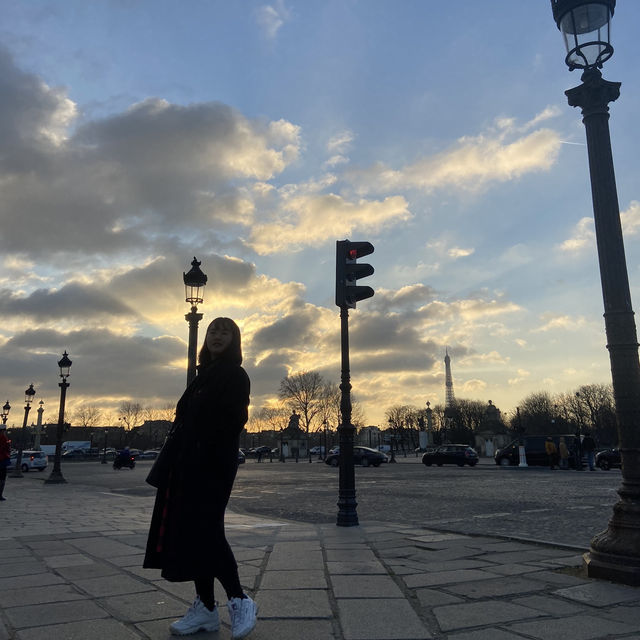 노을이 아름다운 파리 콩코르드 광장 🌅