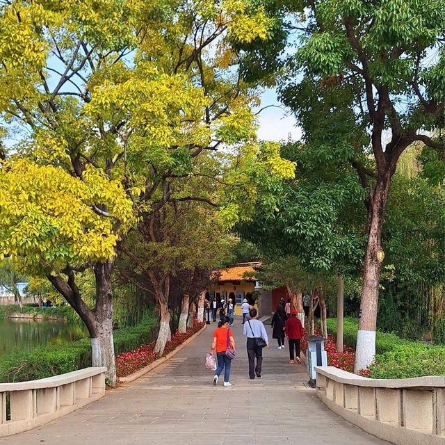 Exploring beautiful Green Lake Park in Kunmin