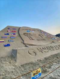 해운대모래축제는 성공적✨️세계모래조각전은 6월까지!