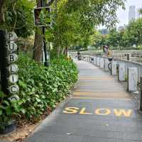 Cycling at Nanson road