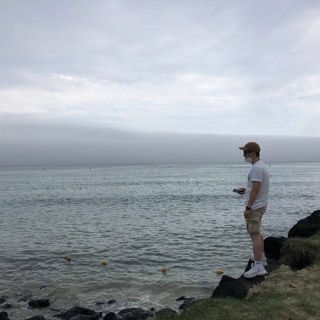 에메랄드빛 물 색깔 해변, 제주도 함덕해수욕장🌊
