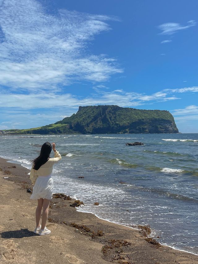 성산일출봉을 한눈에! 광치기 해변🌊