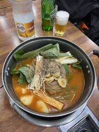 【韓国旅行】人気観光地"明洞"年中無休24時間営業のカムジャタン専門店✨️お一人様もOK