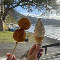 日本餐廳篇，湖邊零食小店