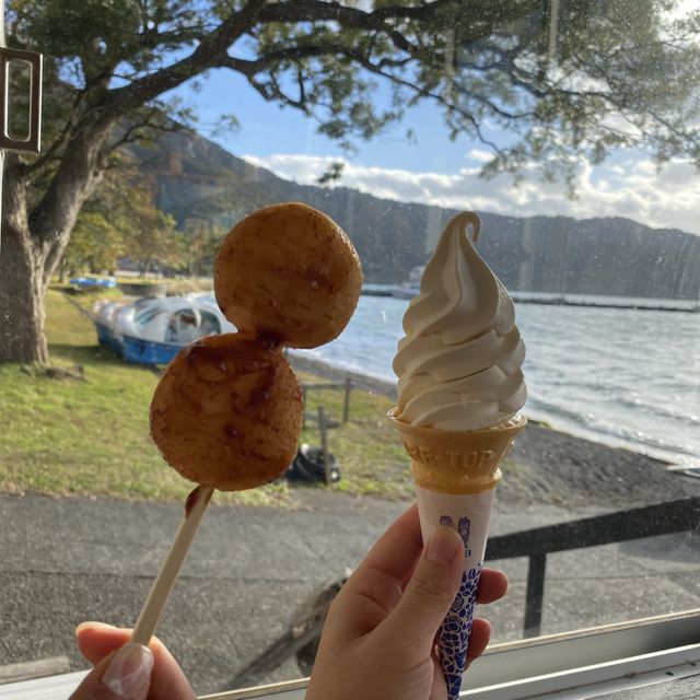 日本餐廳篇，湖邊零食小店