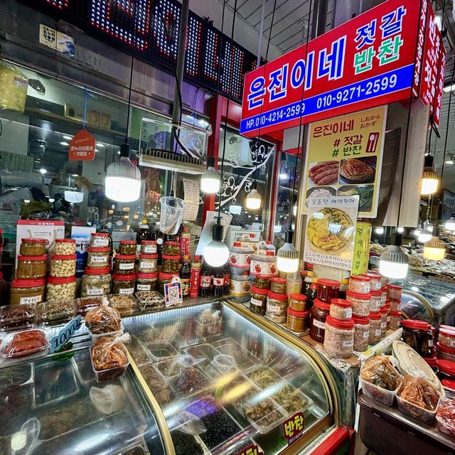 【韓国ソウル・乙支路】中部市場のタコキムチが美味しいお店「ウンジンの家/은진이네 젓갈 반찬」