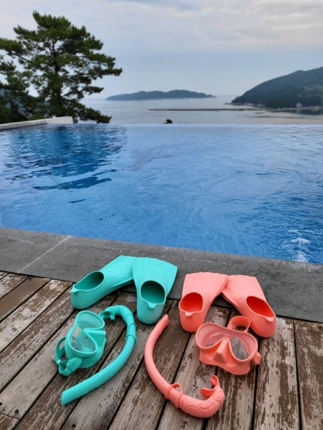 투숙객전용 수영장이 멋진 거제호텔