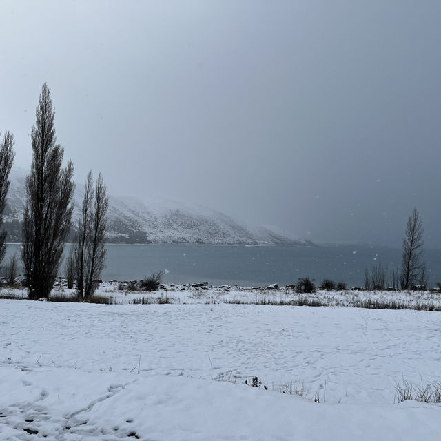 Magical Lake Tekapo, NZ in winter.
