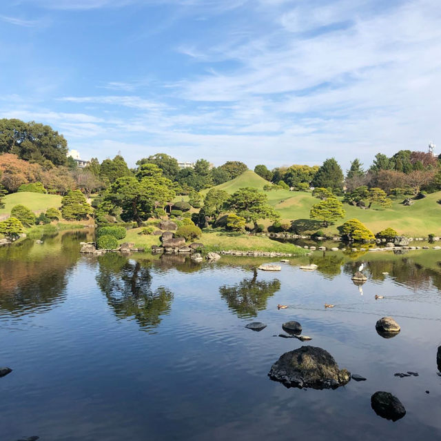 「熊本水前寺成趣園：自然景觀與日式風格完美結合，四季風景各異」