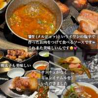 韓国/ソウル【広蔵市場】サムギョプサル