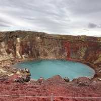 🇮🇸冰島絕美斑斕Kerid火山口湖